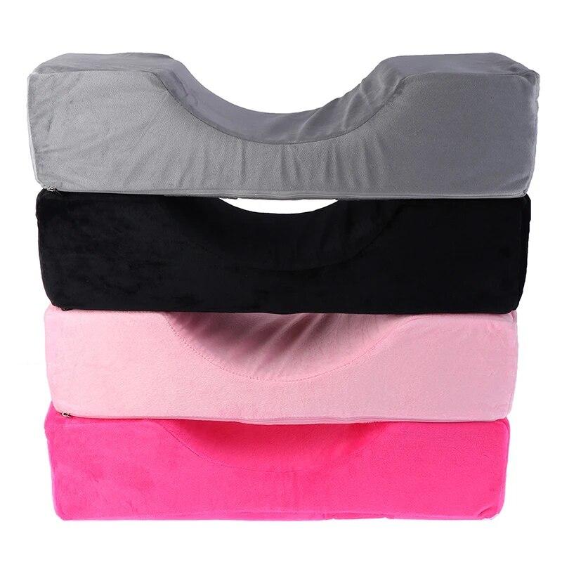 Lash Pillow Neck Support Eyelash Soft Pillow Grafting Eyelashes Memory Foam Eyelash Extension Pillow With Pocket Makeup Salon