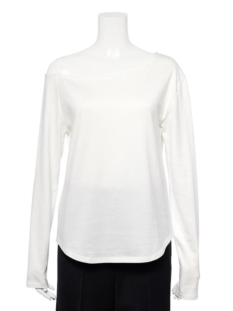 Deep layered cut and sew MWCT251028 WHT [Miesloe] V-neck Women's