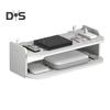 Wall Hanging Shelf Router Power Strip Organizer Double-Layer Design Strong Load-bearing Easy Installation Floating Rack Wall Mount Holder