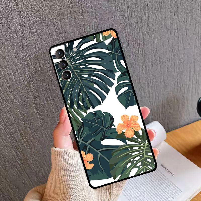 Чехол для телефона с тропическими цветами для Samsung Galaxy S26 S25 S20 S21 S22 S23 S24 Ultra S10 Plus S24 FE S25 FE
