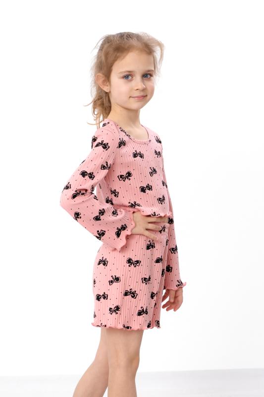 Girls Loungewear Set with Crop Top and Shorts, Summer 6497-097 HC