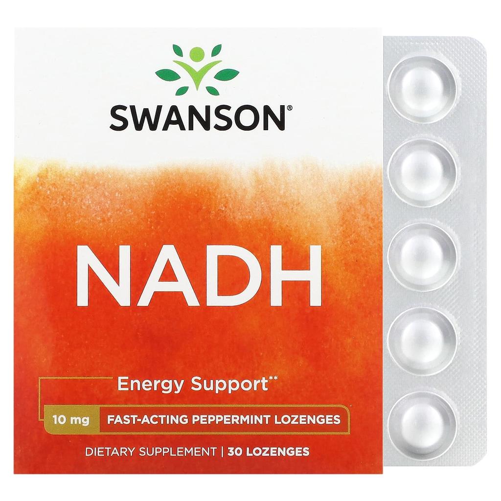 Nadh, Peppermint Flavor, 10Mg, 30 Lozenges