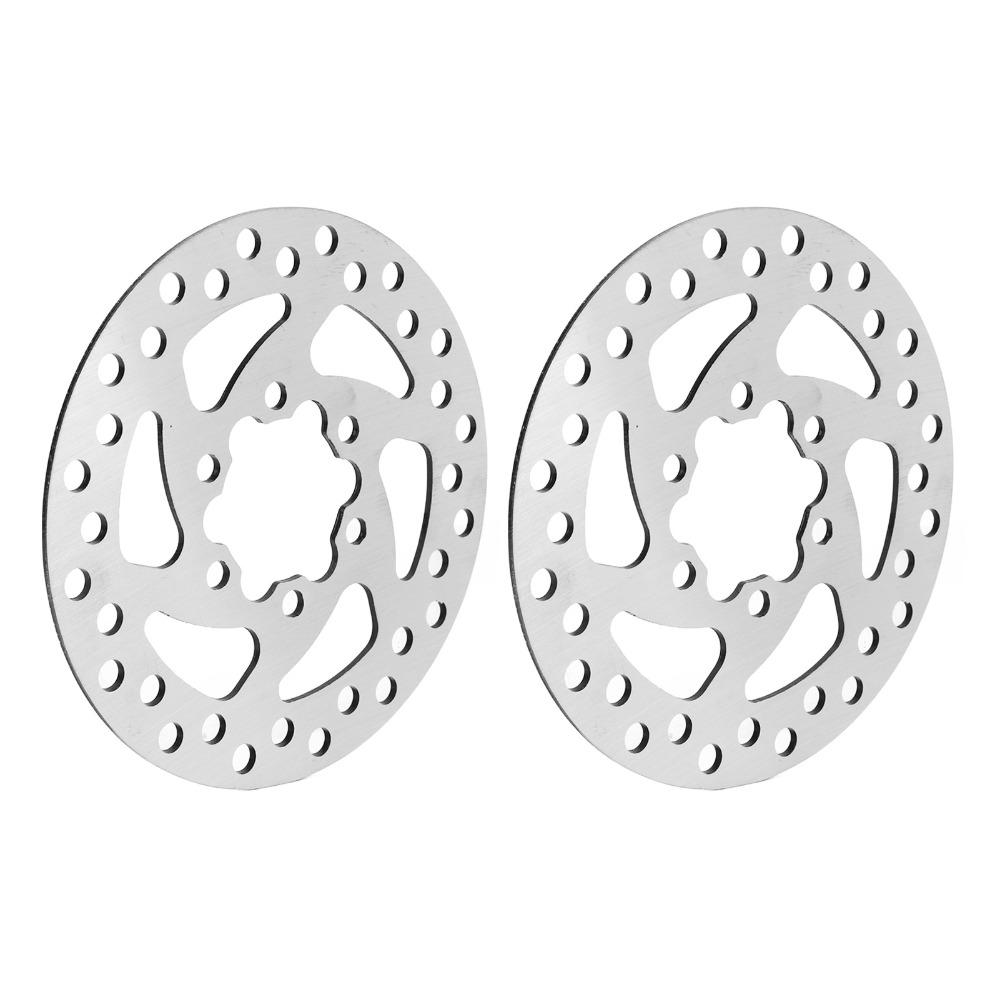 2PCS 6 Holes Bike Brake Disc Stainless Steel Mountain Bike Brake Disc Brake Upgrade Part