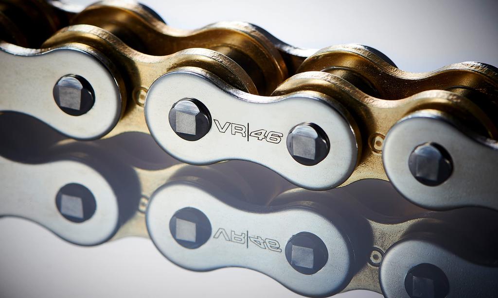 Motorcycle Chain Caulk Joint Included D.I.D 520VR46-110ZB S&G (Silver & Gold) X-Ring