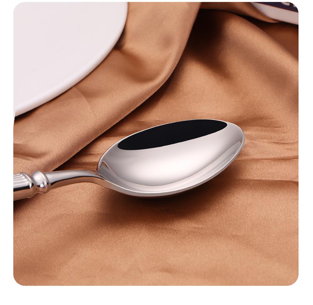 12/16/20 предметов Серебряный набор столовых приборов из нержавеющей стали Элегантная столовая посуда Винтажный набор ножей ложек вилок Кухонная утварь