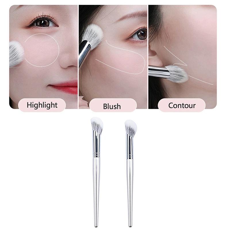 Скошенная кисть для румян Пудра Румяна Крем Жидкие румяна Кисть для макияжа Скошенная Точная кисть для румян Инструменты для макияжа Инструмент для красоты