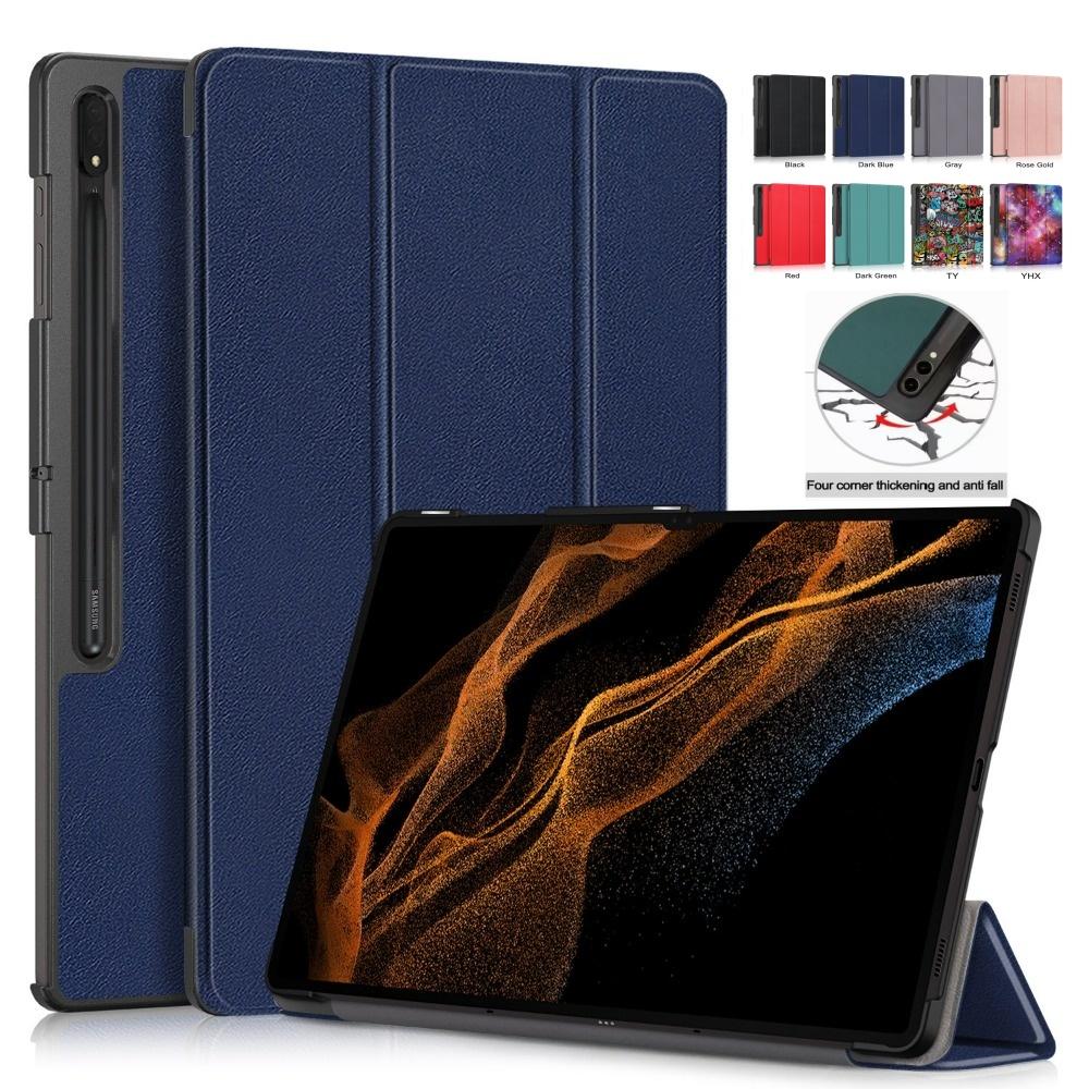 Для Samsung Galaxy Tab S8 ultra 14.6 складная подставка умный чехол для Galaxy Tab S9 ultra 14.6 X910 X916 x918 планшет детский зеленый