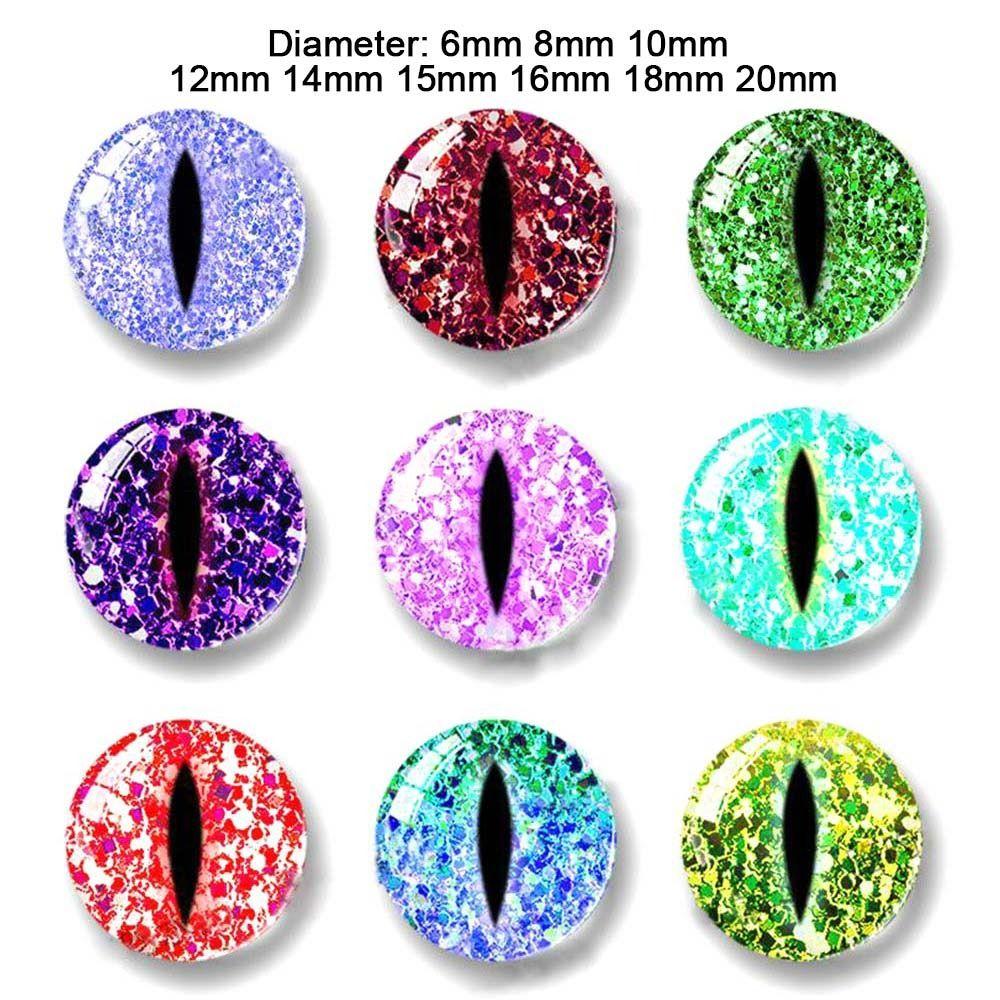 20pcs/10pairs Plastic Puppet Crystal Eyes 6mm-20mm Dolls DIY Tools DIY Doll Accessories