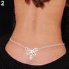 Женщины горный хрусталь бабочка танец тела живота талии цепи ювелирные изделия
