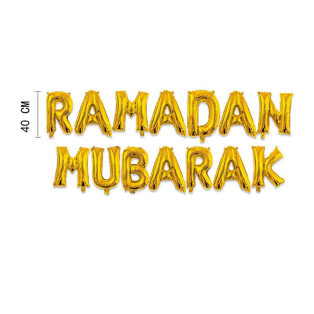 Ramadan Kareem Party Decoration Eid Mubarak Balloons Moubarak Decor Foil Balloon Eid Decorations