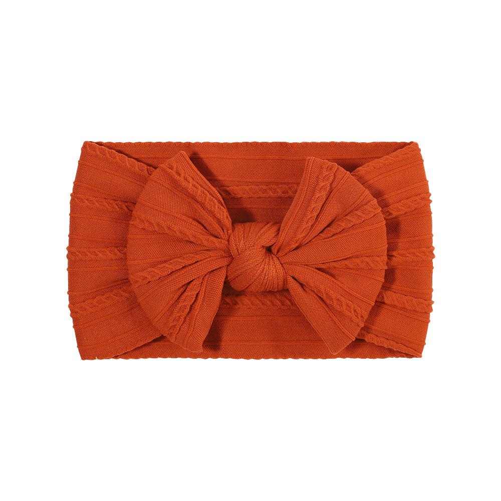 Детская повязка на голову, Эластичная повязка с широким краем и бантом