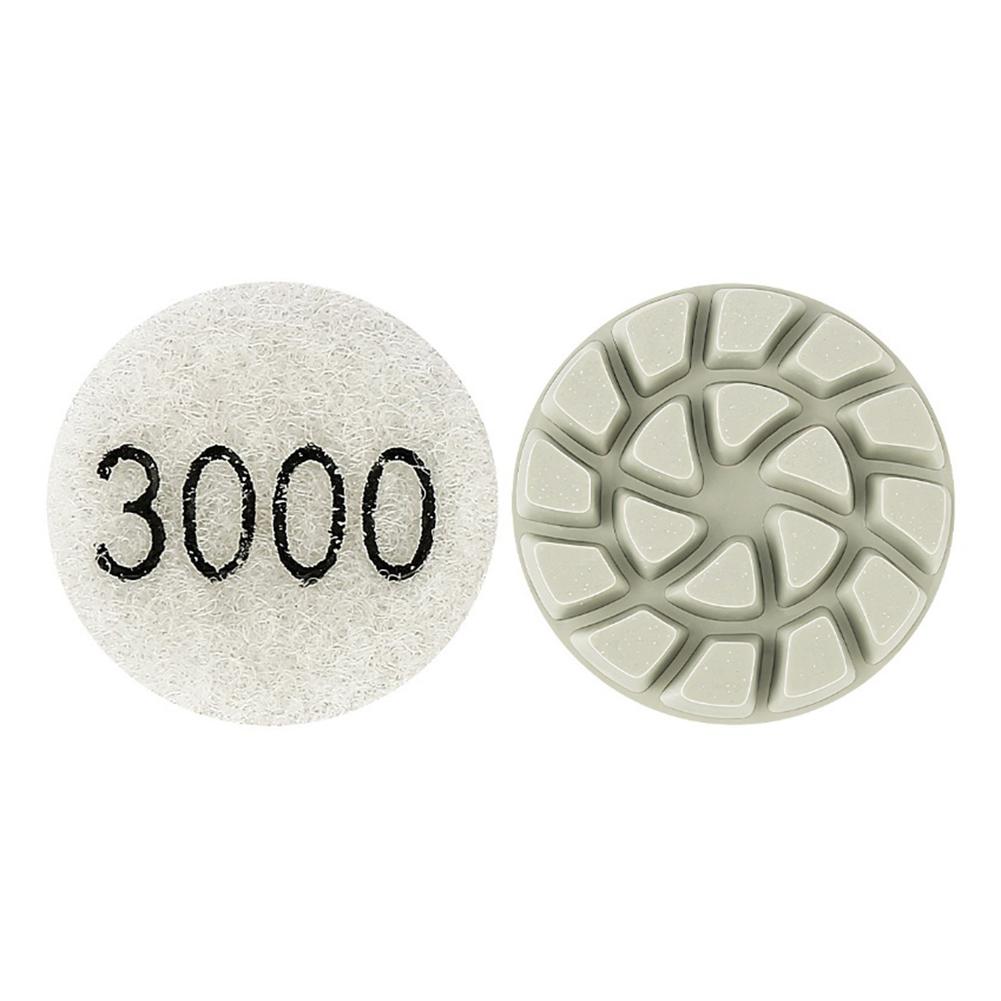 1inch 25mm Polishing Pad Wet Dry Buffer Grinding Disc For Marble Granite Concrete 50/100/200/400/800/1500/3000 Grit