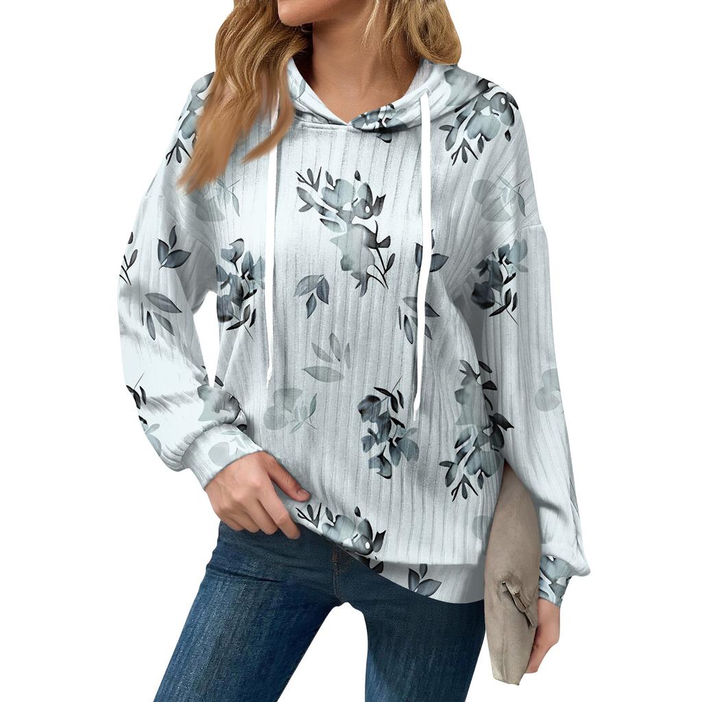 Толстовки для женщин оверсайз зимние милые свитшоты пуловер трендовая осенняя одежда