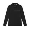 Fila Comfortable Knitted Long Sleeve Polo Shirt Men Tops Black F11M513206F-BK