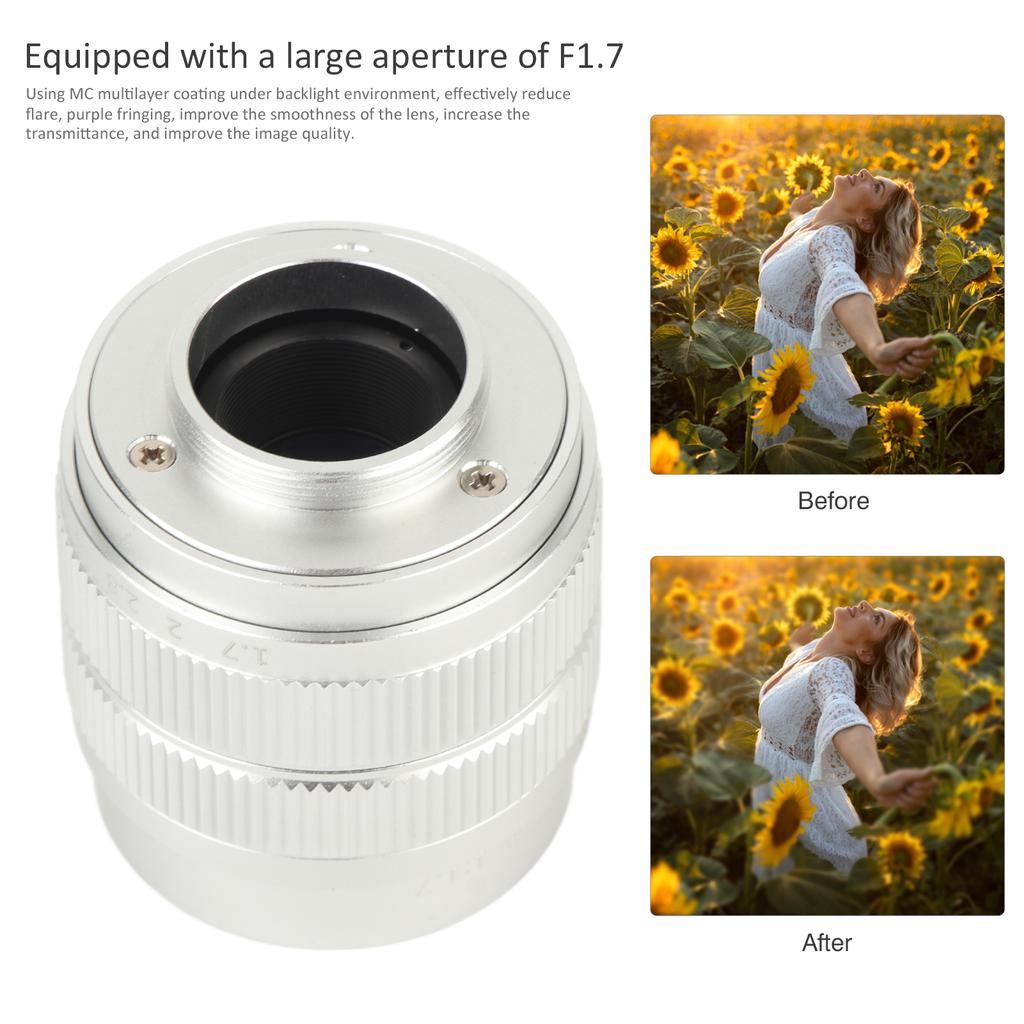 35 мм F1.7 C-Mount Телевизионный ТВ Пленочный Фиксированный Зеркальный Объектив Аксессуар для Камеры