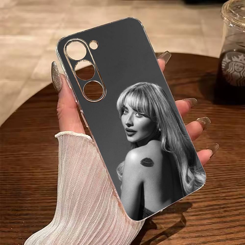 Чехол для телефона Singer S-Sabrina C-Carpenter для Samsung Galaxy A71,A70,A52,A51,A40,A30 Прозрачный чехол
