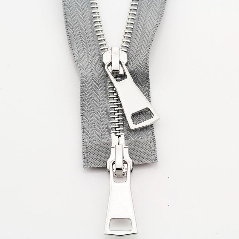 1PC DIY Sewing Jacket Metal Zipper Open Ended Double Slider Long Zip Garment Accessories