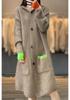 Hooded Wool Cardigan: Loose Fit, Medium-Long, Thick Knit for Autumn/Winter, Korean Style Women's Sweater