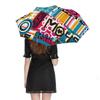 1 Pack Automatic Umbrella Featuring Water Repellency And Stable Ribs For Outdoor Travel With Graffiti Inspired Feel