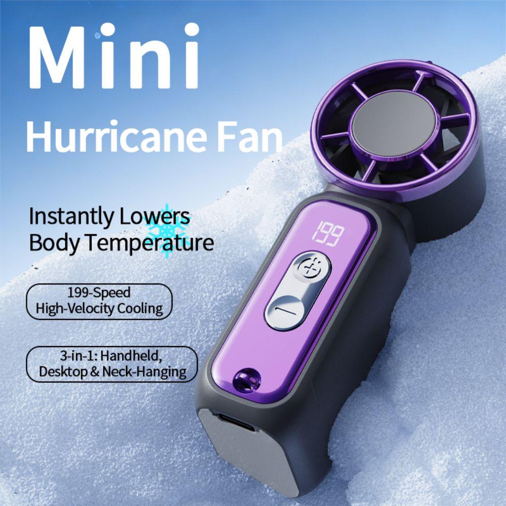 Powerful Wind Super Mini Handheld Fan USB Rechargeable Turbo Fan New Handheld Turbo Fan Summer