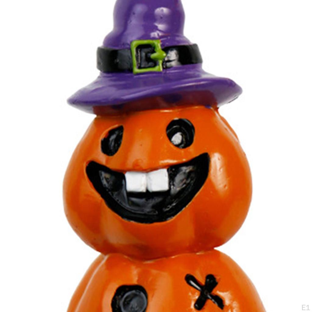 Halloween Pumpkin Decoration Decorative Statue Resin Table Centerpiece Ornament Tabletop for Home
