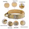 Adjustable Military Tactical Dog Training Collar and Leash for Large Dogs