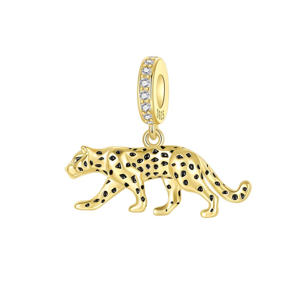 Gold Series Copper Teapot Goldfish Leopard Virgin Mary Pendant Fit Diy Bracelet Necklace Women'S Jewelry Gifts