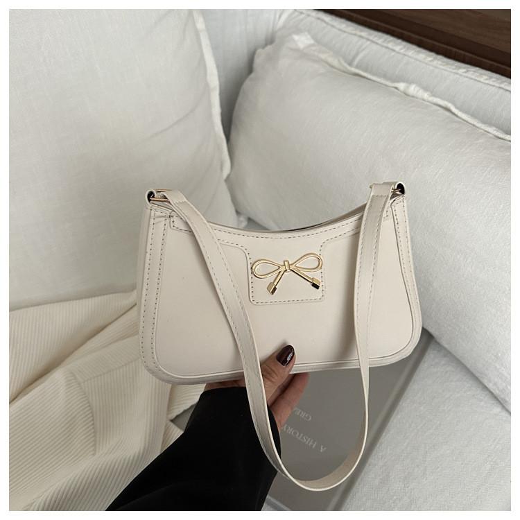 Девушка Подмышечная Модная Сумка с Дизайном на Молнии и Украшением в виде Бантика для Ежедневного Использования