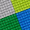 32*64 точки Классическая Базовая Пластина Строительных Блоков Детская Сделай Сам Сборная Базовая Пластина для Стены Совместима с Игрушками