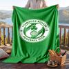 Warm Flannel Blanket Shamrock Rovers Pattern, Lightweight Comfortable Throw Blanket for Bed Sofa Use