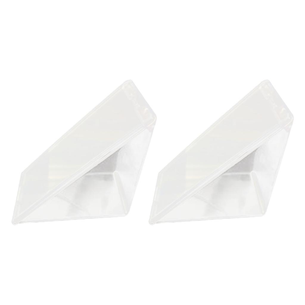 2шт треугольный контейнер для сэндвичей прозрачный моющийся многофункциональный чехол для хранения сэндвичей