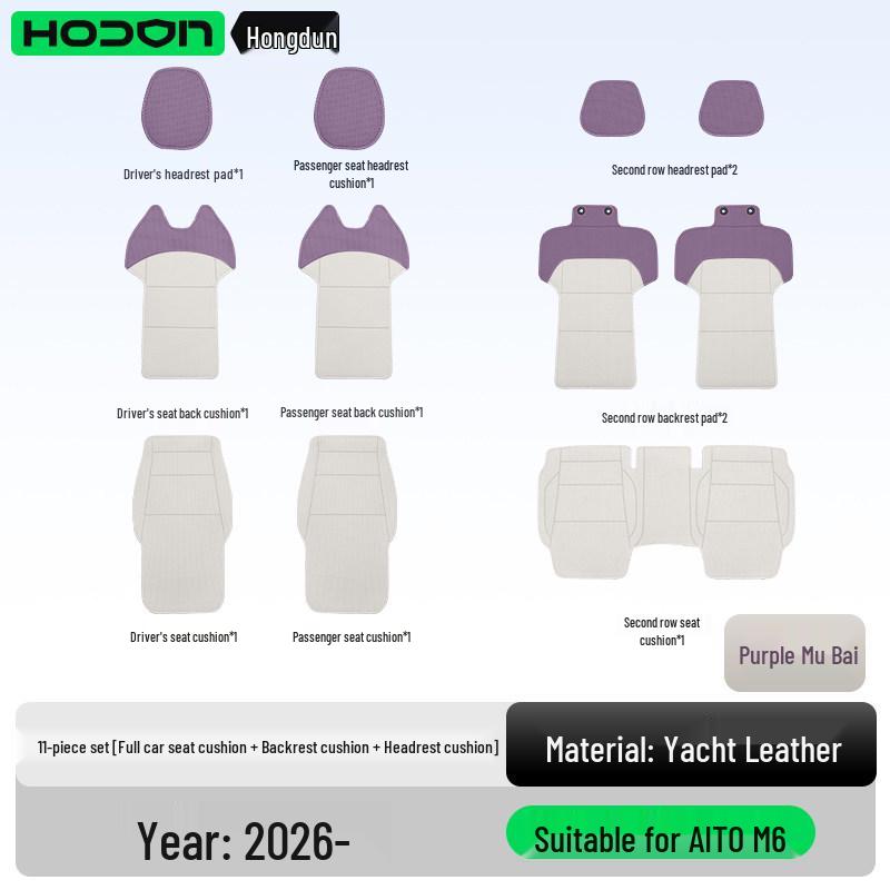 All-Season Ventilated Seat Cushion for AITO M6 - Breathable Interior Cover.