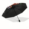 Dragster Race Car with Fiery Engine - Cool Automotive ArtworkUmbrella, Portable 3-Fold Compact Umbrella for Men & Women Gift
