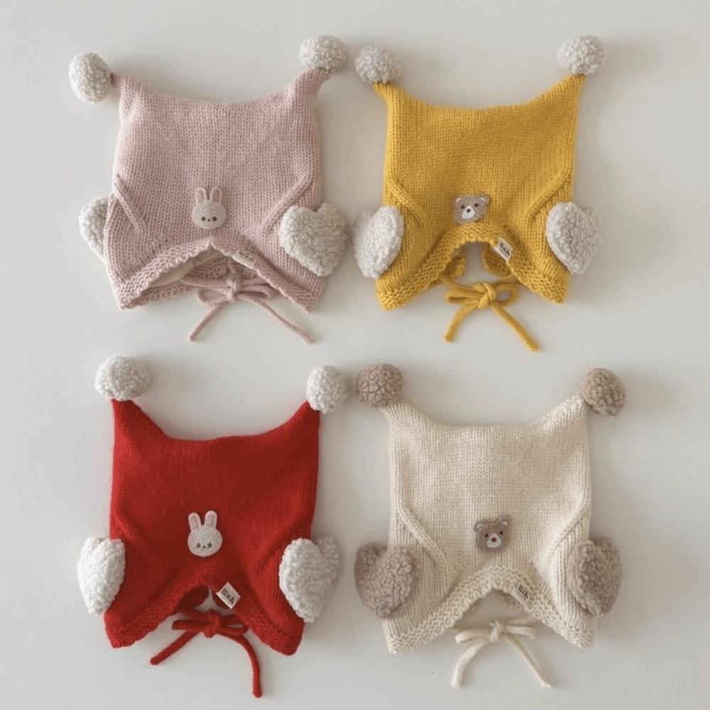 Cute Winter Baby Crochet Hat Cold-Resistant Kids Ear Protection Hat Winter Season