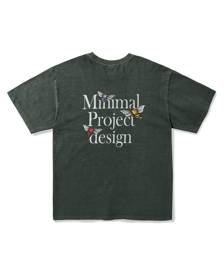 MINIMALPROJECT Футболка с коротким рукавом Helvetica Pigment Mst165 [Сине-зеленый]