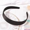 Простые черные атласные повязки на голову для женщин шириной 1,5/2/2,5/3 см, повязка для волос для девочек, сделай сам, резинки для волос, ободок для волос, головной убор, аксессуары для волос
