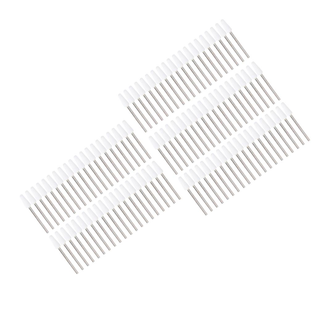 100 шт. конических сверл для ногтей из кварцевой вольфрамовой стали, профессиональных сверл для очистки кутикулы