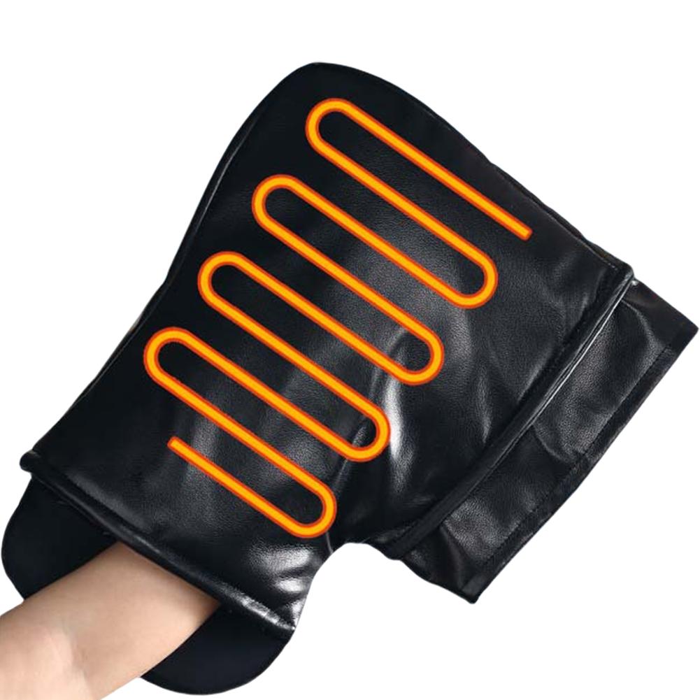 Motorcycle Heated Handlebar Muffs 3 Levels Temp USB Charging Electric Heating Handle Grip Gloves Hand Warmer Cover for E-Scooter