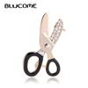 Fashion Small Crystals Scissors Brooch Hats Collar Pins Joias Ouro Black Enamel Metal Brooches Design Clothes Clip