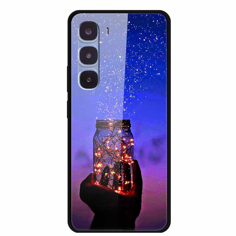 Роскошный Чехол для Infinix Hot 60 Pro X6885 Закаленное Стекло Чехол для Телефона Infinix Hot 60 Pro Модный Животный Защитный Funda