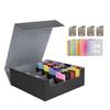 Deck Case, Trading Card Case, Card Storage Box, Card Case with Dividers and Card Stoppers, Compatible with Yu-Gi-Oh!, Pokemon, MTG, and Other Card Gam