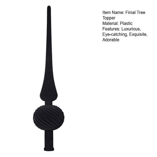 11-дюймовый бархатный навершие на елку, винтажное украшение на верхушку елки в стиле середины века, сферическое, для рождественской праздничной вечеринки