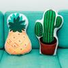 Ins Cactus Pineapple Children'S Bed Sofa Ornament Car Throw Pillow Cushion Plush Toy For Female Birthday Gift