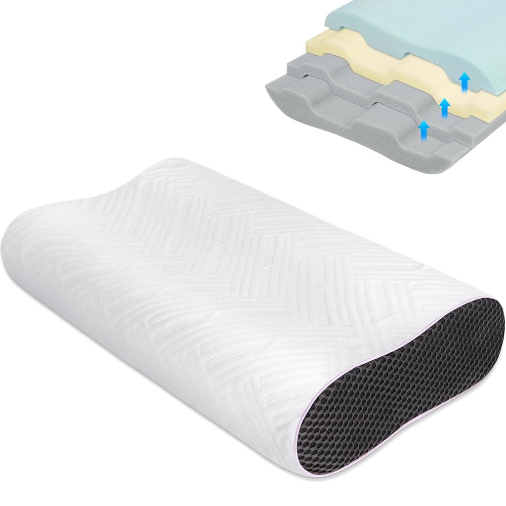 TITIROBA популярная подушка, которая повредит ваш сон с эффектом памяти, подушка, которая повредит ваш здоровый сон, спит на жесткой стороне плеч, низкая подушка, не будет шея,