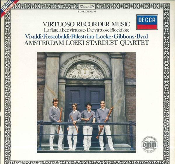 Виниловая пластинка AMSTERDAM LOEKI STARDUST QUARTET Виртуозная музыка для блокфлейты Вивальди 643283 DECCA 1985 Германия Классика Б/у