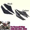 1 пара боковых панелей обтекателя для Kawasaki ZX6R 636 2005-2006, накладка на сиденье, обтекатель, черный и карбон