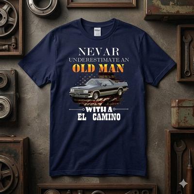 1978-87 El Camino Классический Автомобиль Футболка Любителю Muscle Cars Футболка