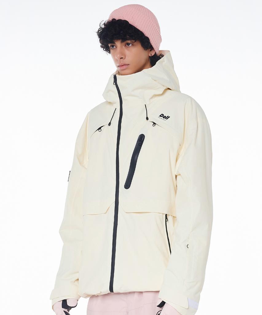 Doll Outerwear 2425 Arte Snowboard Jacket Ivory Unisex