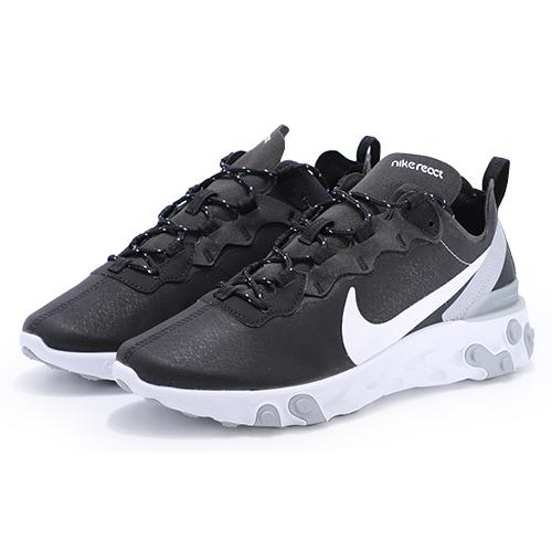 Nike React Element 55 Черный Белый Серый Светоотражающий BV6668-011