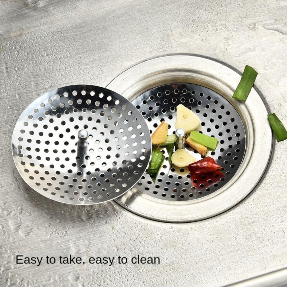 With Handle Sink Strainer Stainless Steel Kitchen Sink Filter Durable Colanders